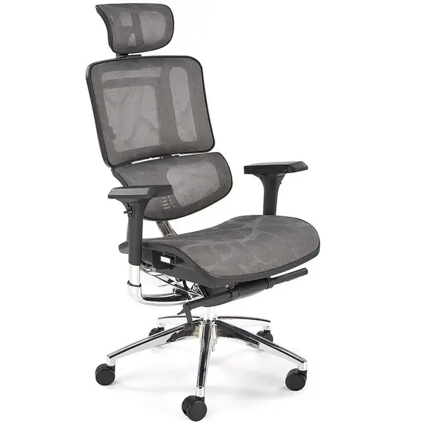 Otočné kreslo Ethan sivá