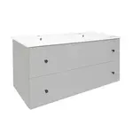 Kúpeľňová skrinka s umývadlom Naturel Forli 120x53x46 cm v šedej farbe mat FORLI120GMU