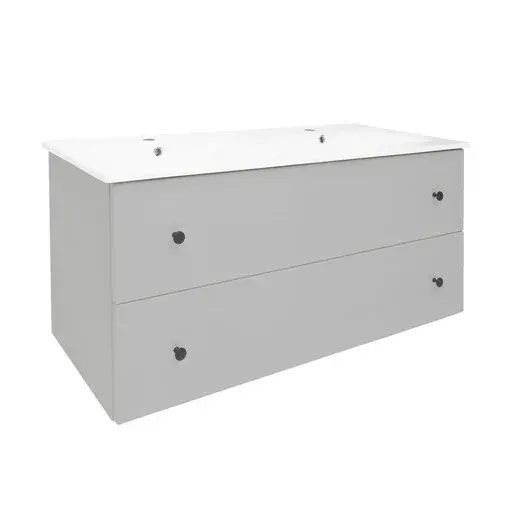 Kúpeľňová skrinka s umývadlom Naturel Forli 120x53x46 cm v šedej farbe mat FORLI120GMU