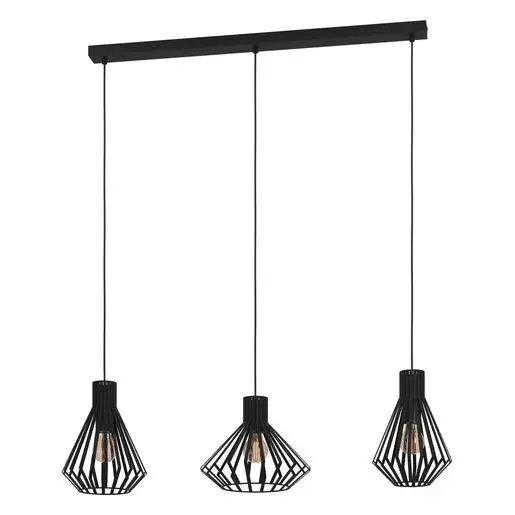 Závesné osvetlenie Eglo BASIDANO čierna 390125