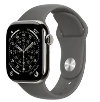APPLE Watch 11 GPS + Cellular 42mm prírodný titán - skálovo šedý športový remienok - S/M