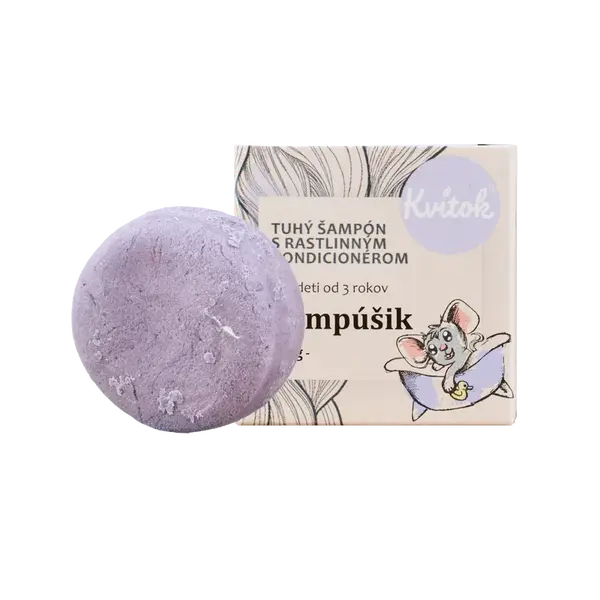 KVITOK Detský tuhý šampón s kondicionérom Šampón 25 g