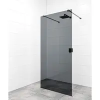 Sprchová zástena Walk-in 80 cm SAT vo farbe profilu čierna SATBWI80KSZAVC