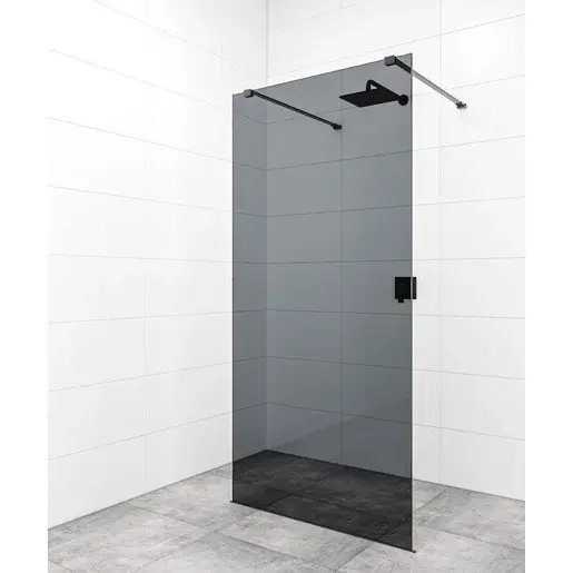 Sprchová zástena Walk-in 80 cm SAT vo farbe profilu čierna SATBWI80KSZAVC