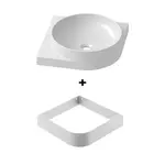 Ravak Yard konzola s umývadlom 45x12,5x45 cm biela X000001526