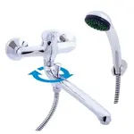 Vaňová batéria RAV Slezák SÁZAVA so sprchovacím setom 150 mm chróm SA357.5/1