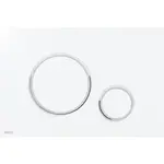 Ovládacie tlačidlo Alca biela / chróm-lesk M770