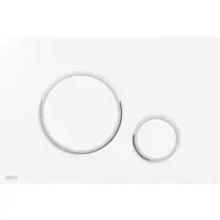 Ovládacie tlačidlo Alca biela / chróm-lesk M770