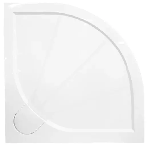 Sprchová vanička štvrťkruhová SAT 100x100 cm liaty mramor SIKOLIMCC100S