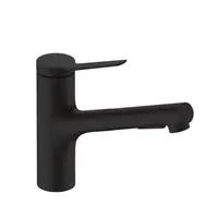 Hansgrohe Zesis drezová batéria s vyťahovacou spŕškou, 2 prúdy čierny mat 74800670