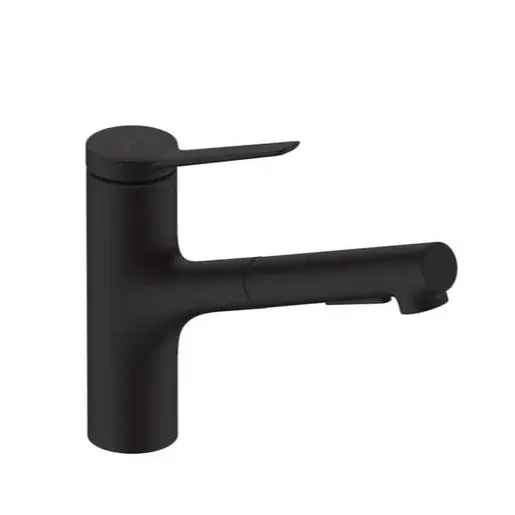 Hansgrohe Zesis drezová batéria s vyťahovacou spŕškou, 2 prúdy čierny mat 74800670