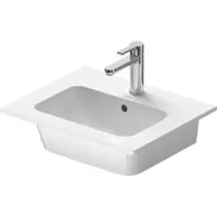 Duravit ME by Starck - Nábytkové umývadlo 530x430 mm, s WonderGliss, biela