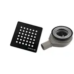 Polysan Flexia vaničkový sifón 90 mm krytka čierna 17751