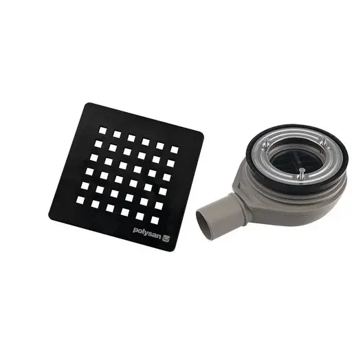 Polysan Flexia vaničkový sifón 90 mm krytka čierna 17751