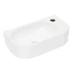 Umývadlo SAT Infinitio 40x21,5 cm bílá matná mat bez prepadu SATINF4021WM