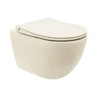 VitrA VitrA Project závesná toaleta s doskou softclose s60 taupe mat zadný odpad 7510-020-6319