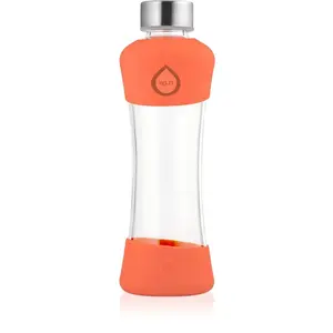 Equa Active sklenená fľaša na vodu Tangerine 550 ml