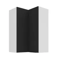 Horní rohová skříňka Aria 60x60 GN-90 2F (90°) Barva korpusu: Bílá, Barva dvířek: BL - Black AFM