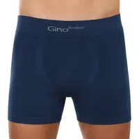 Gino Pánské boxerky bezešvé bambusové petrol (54004) XL