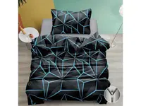 Bavlněné povlečení PENELOPE TYRKYS černé Rozměr povlečení: 70 x 90 cm | 140 x 200 cm