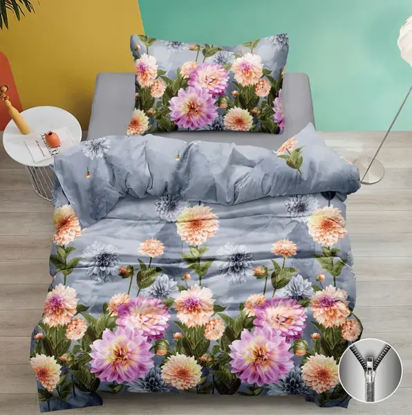 Bavlnené obliečky MARY sivé Rozmer obliečky: 70 x 90 cm | 140 x 200 cm