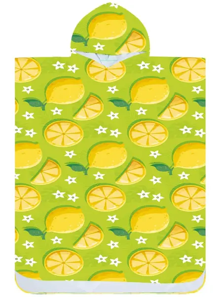 Plážové pončo LEMONS zelené 80x145 cm