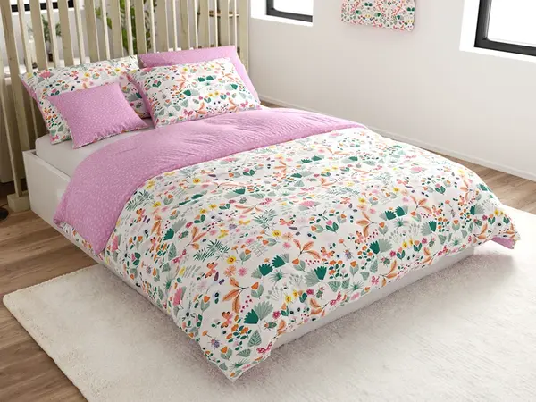 Bavlnené obliečky Renforcé LUNETTA ružové Rozmer obliečky: 70 x 90 cm | 140 x 200 cm