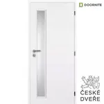 Interiérové dveře Quatro Vertika Sklo Bílé 90P