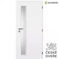 Interiérové dveře Quatro Vertika Sklo Bílé 90P