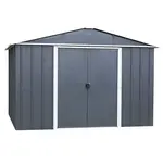 PLECHOVÝ ZAHRADNÍ DOMEK 202X137CM ŠEDÝ, J-65AEYZ