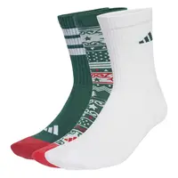 adidas CHRISTMAS GRAPHIC CREW SOCK 3PAIR PACK M