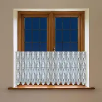 Žakarová záclona 351140 biela/60. Tovar na mieru