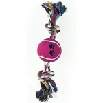 Hračka kosť lano + tenisová  lopta 25cm Dental&Fun 484.7