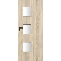 Interiérové dveře Trio 3*3 80P dub sonoma