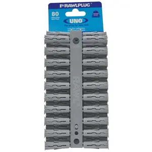 Hmoždinka univerzální Uno šedá 10x36 mm (80ks)