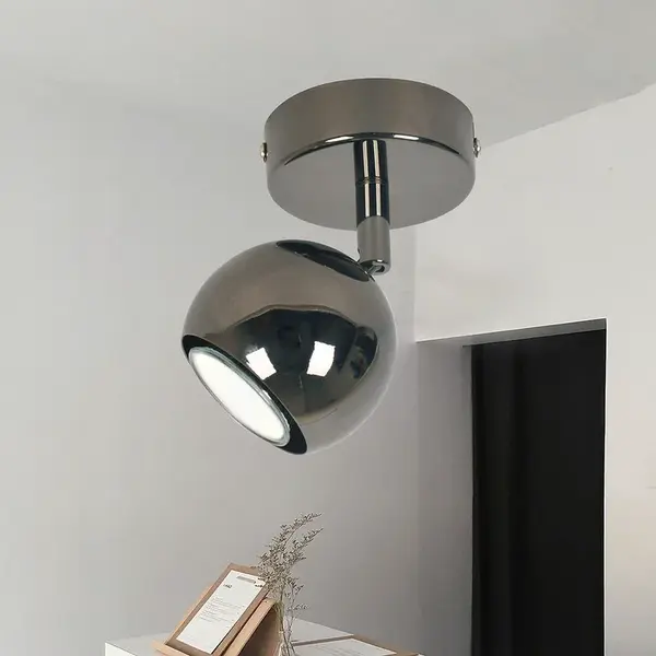 Stropné svietidlo Mars As-8006-01-6195 čierne chróm K1