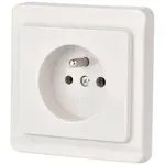 Zásuvka jednoduchá TESLA Z/U biela 26011