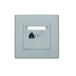 GPT-1L Jednonásobná telefónna zásuvka RJ11 popolavá