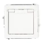 Zásuvka proti striekajúcej vode biela D DGPB-1Z