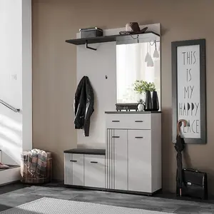 Predsieňový nábytok Hugo II Cc Hg2 Kašmír/Čierna