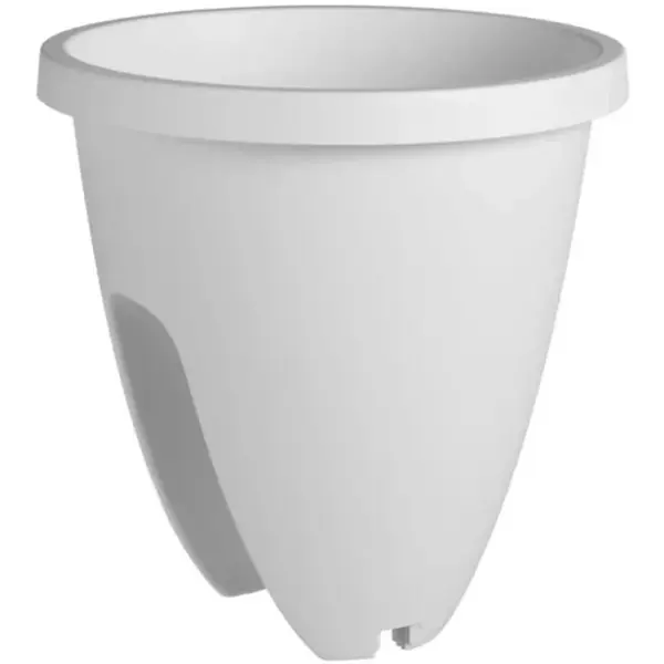 Kvetináč Balconia 26cm/na zábradlie/biela
