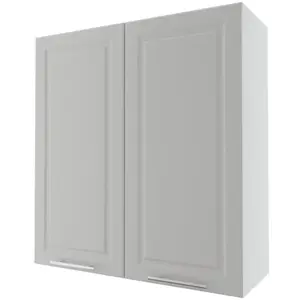 Kuchynská skrinka Emporium W4/90 light grey stone/biela