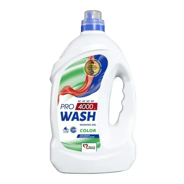 Pro Wash Color prací gel na barevné oblečení 4 l / 114 praní