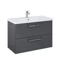 Skříňka s umyvadlem Boa Vista New 80 antracit