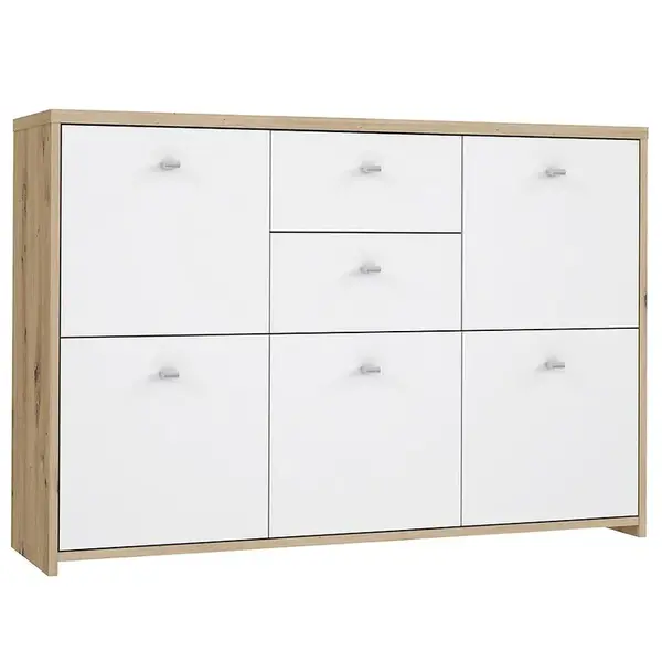 Komoda BEST CHEST dub artisan/bílá 5D2S SQNK233-C804