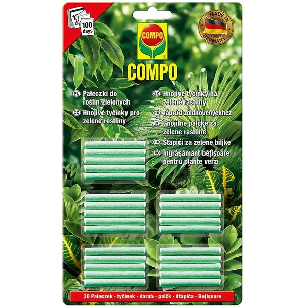 Compo hnojivé tyčinky pro zelené rostliny (30 ks)