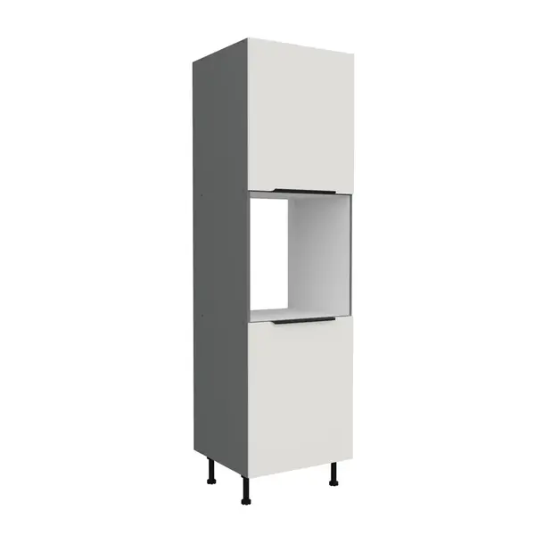 Vysoká skříňka pro vestavnou troubu Aria ANT 60 DP-210 2F Barva korpusu: Antracit, Barva dvířek: WH - Crystal white AFM