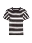 TOMMY HILFIGER Tričko 'CODY'  čierna / biela