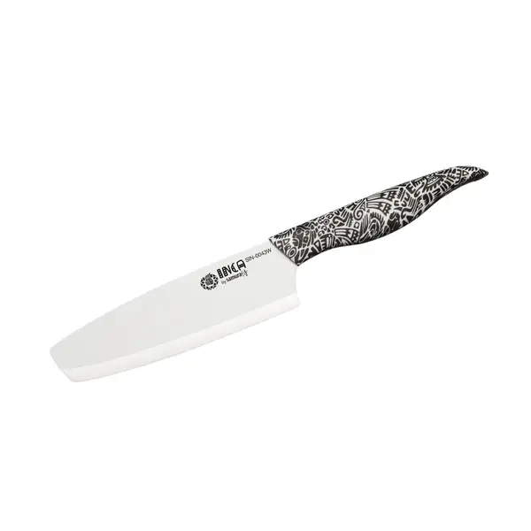 Samura INCA Nakiri keramický nůž 16,5 cm s čepelí z bílé zirkonie (SIN-0043W)