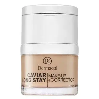 Dermacol Caviar Long Stay Make-Up & Corrector make-up s výtažky z kaviáru a zdokonalující korektor 1 Pale 30 ml